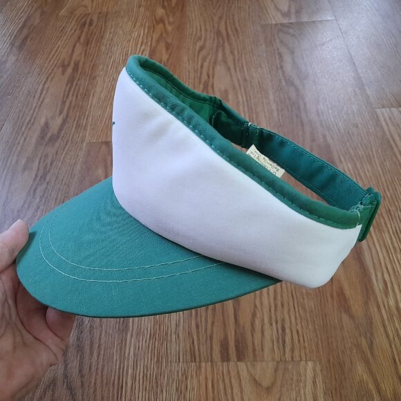 Vintage 80s Preppy Visor Hat "Splitz Cooler" Wine Spritzer - Young An Korea - Picture 11 of 16